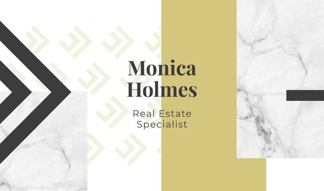 Real Estate Specialist Services Offer Business card Design Template