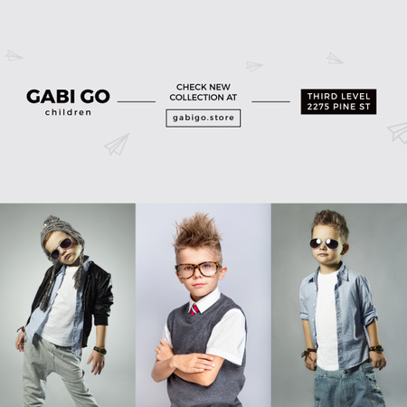 Children Clothing Store Instagram Design Template