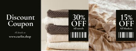Home Textiles offer Coupon Design Template