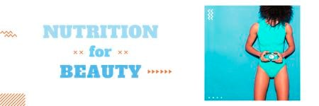 Plantilla de diseño de Nutrition for Beauty Email header 