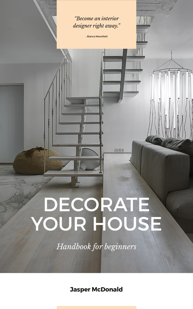 Creating a Cozy Modern Interior in Loft Style Book Cover – шаблон для дизайна