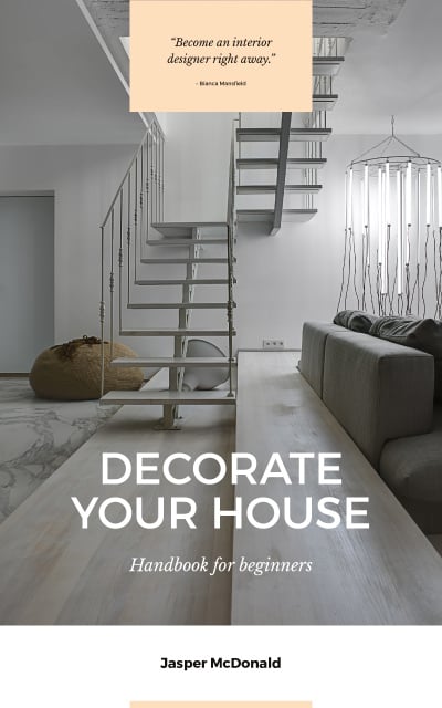 Creating a Cozy Modern Interior in Loft Style Book Cover Modelo de Design