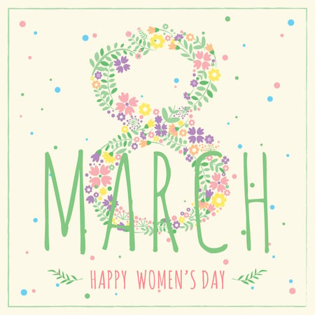Women's day greeting card Instagram Design Template