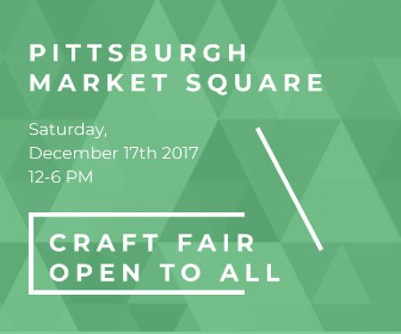 Craft fair in Pittsburgh Large Rectangle tervezősablon