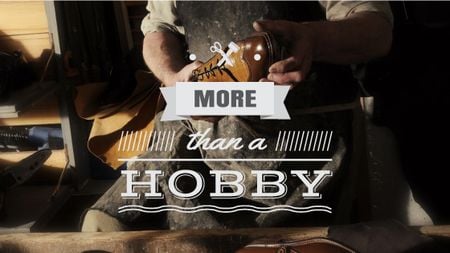 Craft Quote Shoemaker creating in Workshop Title Design Template