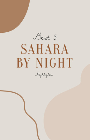 Sahara Travel inspiration IGTV Cover tervezősablon
