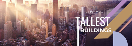 Modern City Tallest Buildings View Tumblr – шаблон для дизайна