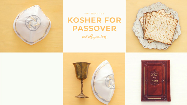 Designvorlage Happy Passover Celebration Attributes für Full HD video