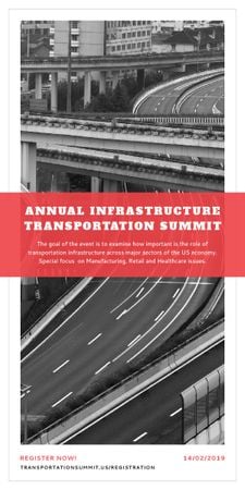 Ontwerpsjabloon van Graphic van Annual infrastructure transportation summit