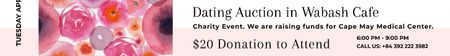 Platilla de diseño Dating Auction in Wabash Cafe Leaderboard