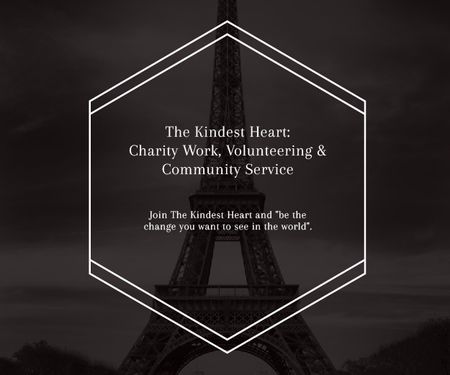 Designvorlage The Kindest Heart: Charity Work für Medium Rectangle