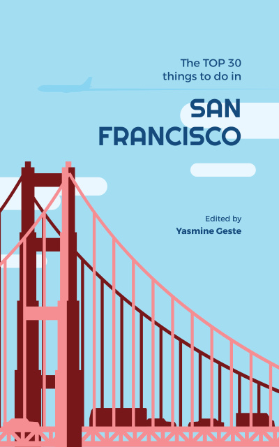 Travelling San Francisco  Book Cover Šablona návrhu