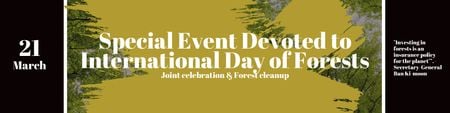 Special Event devoted to International Day of Forests Twitter – шаблон для дизайну