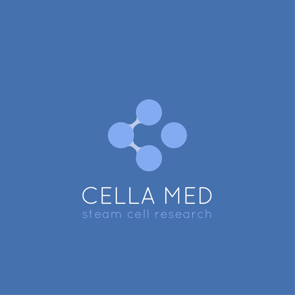 Designvorlage Research Center with Molecule Icon für Logo