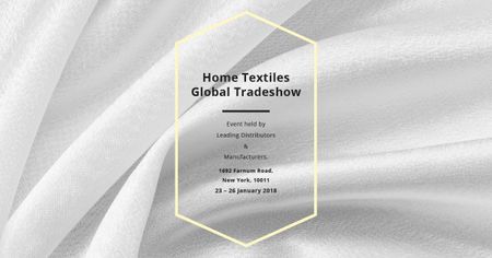 Plantilla de diseño de Home textiles global tradeshow Facebook AD 
