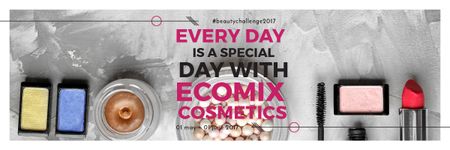 Cosmetic products Set Offer Email header Πρότυπο σχεδίασης