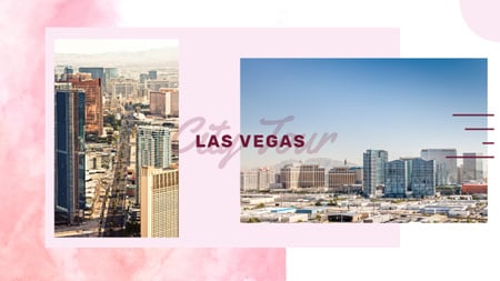 Las Vegas city view Youtube Design Template