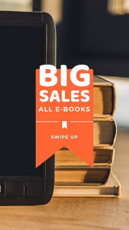 Designvorlage Gadgets Store E-books Sale für Instagram Story