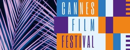 Ontwerpsjabloon van Facebook cover van Cannes Film Festival