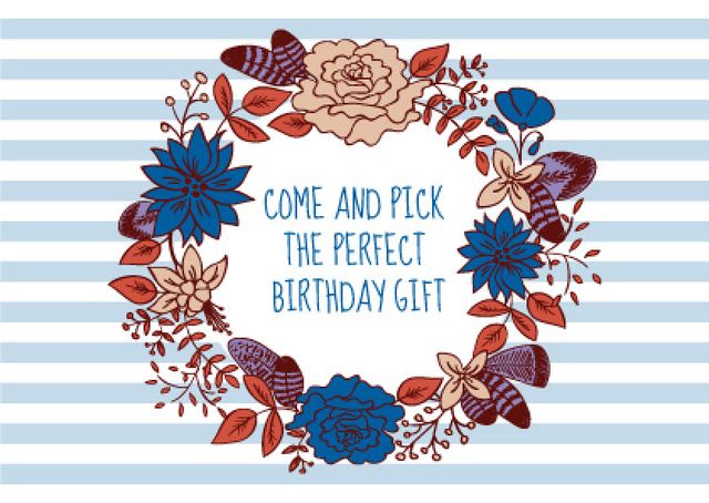 Happy birthday greeting card Card Design Template