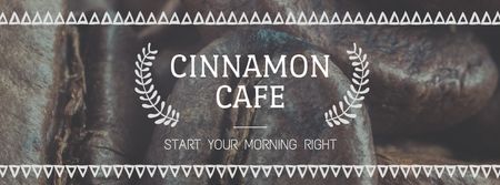 Kávézó meghívó sült bab Facebook cover tervezősablon