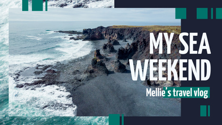 Sea Weekend Inspiration Rocky Coast View Youtube Thumbnail Design Template