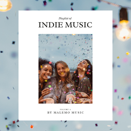Young Girls having fun Album Cover – шаблон для дизайну