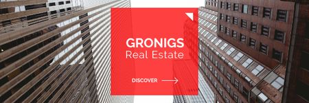 Ontwerpsjabloon van Email header van Real Estate company offer