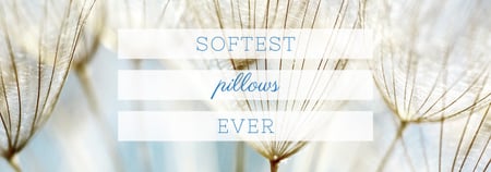 Designvorlage Softest Pillows Ad Tender Dandelion Seeds für Tumblr