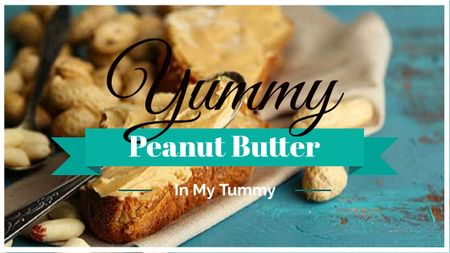 Delicious Sandwich with Peanut Butter Title – шаблон для дизайну