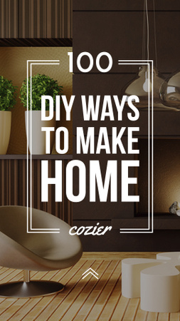 Home decor design with modern furniture Instagram Story Design Template