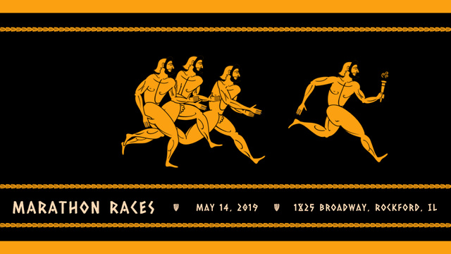 Ancient Marathon race Full HD video Design Template