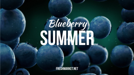 Raw Blueberries Falling down Full HD video – шаблон для дизайну