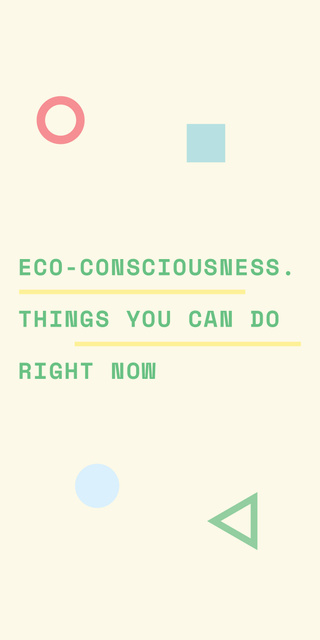 Modèle de visuel Eco-consciousness concept with simple icons - Graphic