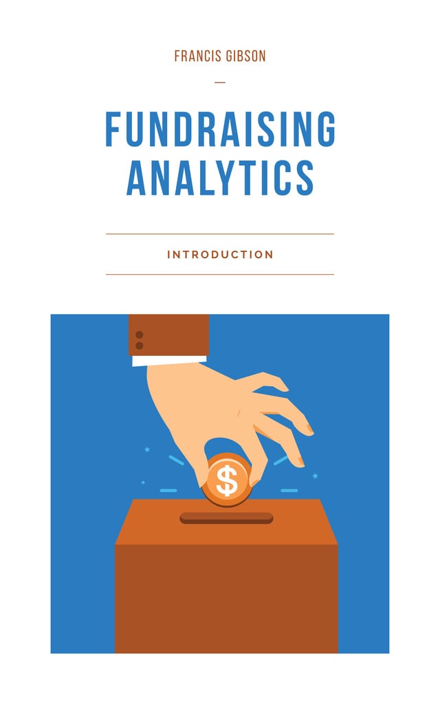 Service Offering Fundraising Analytics Book Cover Design Template