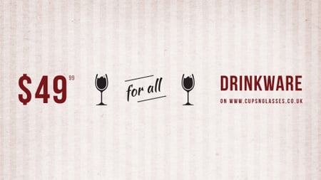 Kırmızı şarap ile Drinkware Satış Cam FB event cover Tasarım Şablonu