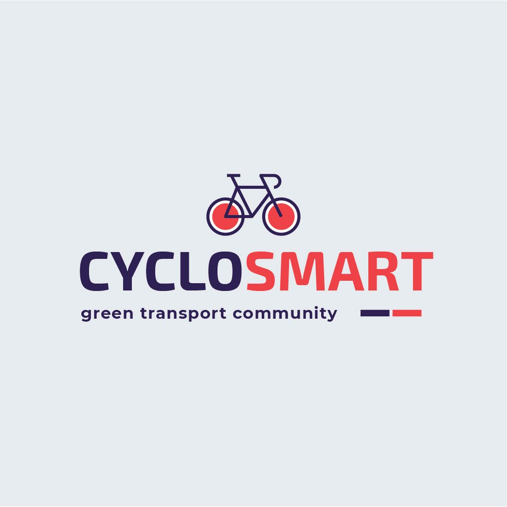 Plantilla de diseño de Green Transport Bicycle Icon Logo 
