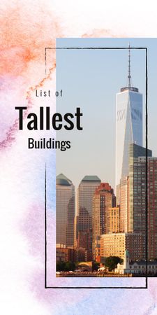 City with tallest Buildings Graphic Design Template