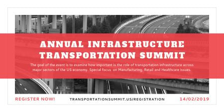 Plantilla de diseño de Annual infrastructure transportation summit Image 