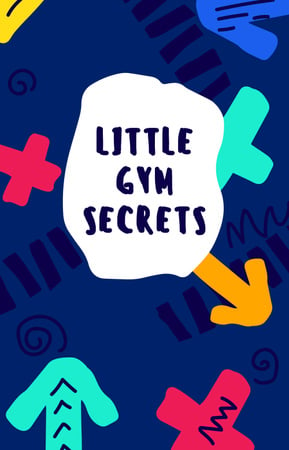 Gym Workout guide on colorful pattern IGTV Cover Πρότυπο σχεδίασης