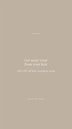Hair Treatment Special Offer Instagram Storyデザインテンプレート