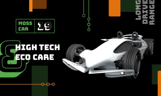 Product Hunt Launch Ad with Sports Car Gallery Image Modelo de Design