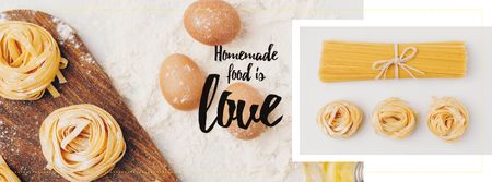 Ontwerpsjabloon van Facebook cover van Cooking Italian pasta