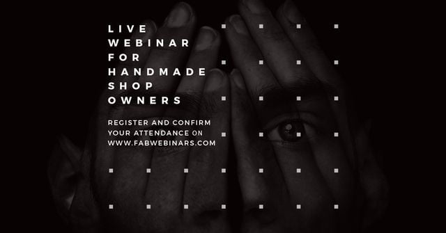 Live webinar for handmade shop owners Facebook AD Design Template
