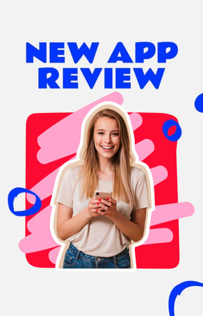 Platilla de diseño Blogger reviewing new App IGTV Cover