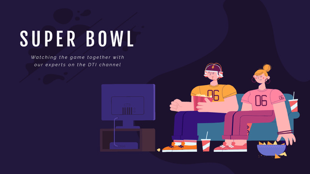 Modèle de visuel Excited Fans watching Super Bowl  - Full HD video