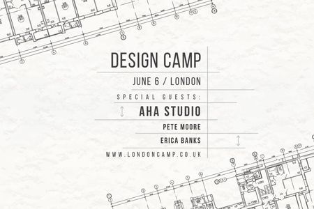 Plantilla de diseño de Design camp in London Gift Certificate 