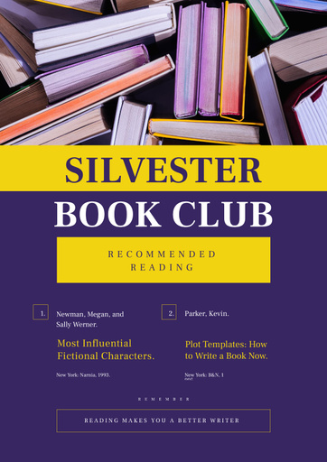 Book Club Promotion In Purple 