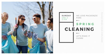 Szablon projektu Spring Cleaning in Mackenzie park Facebook AD