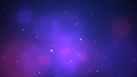 Floating Stars in Space Zoom Background Design Template